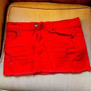 Red Mini Skirt